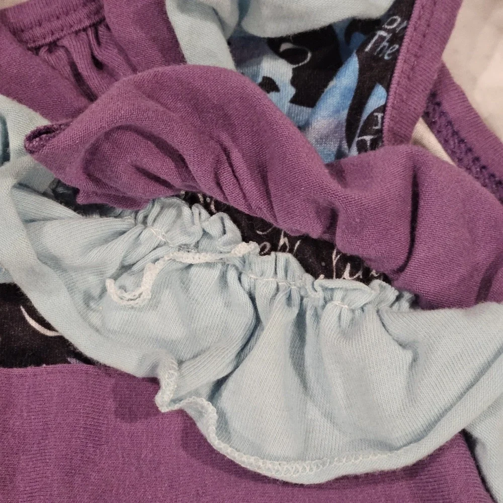 Girls Milksilk Inspirational Quote Dress Size 4T Sleeveless Ruffle‎